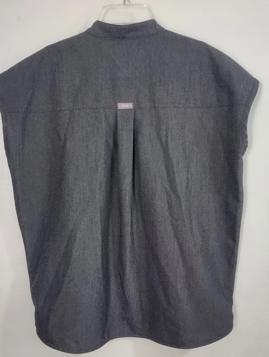 FIGS Rafaela Oversized Scrubs Top Graphite Gray Sz XS - Picture 4 of 9